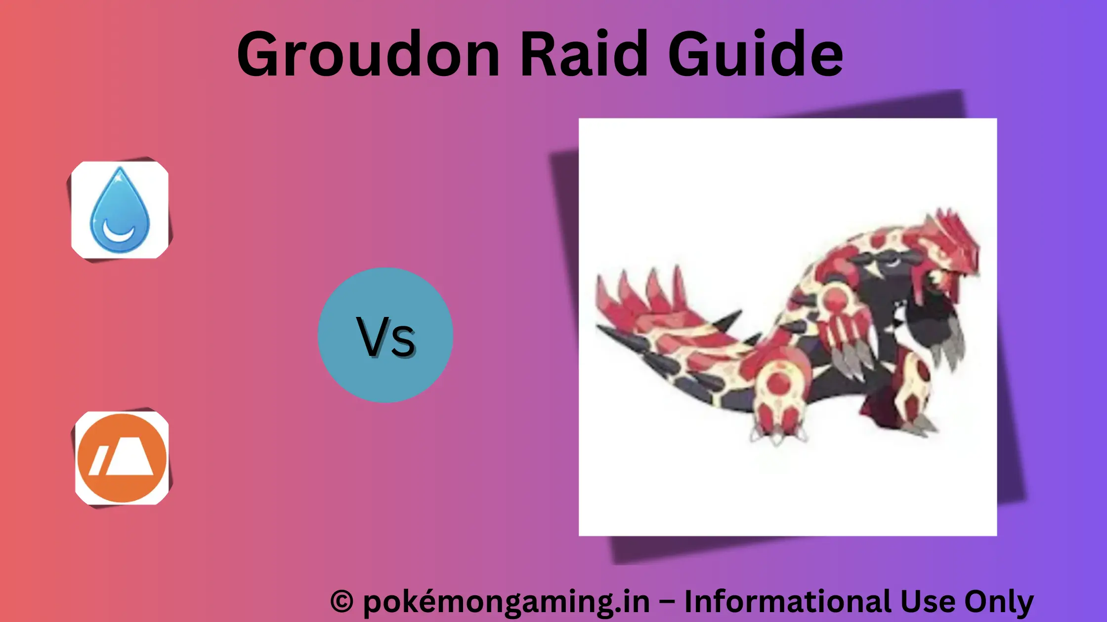 Primal Groudon Pokémon GO Raid Boss US/UK
