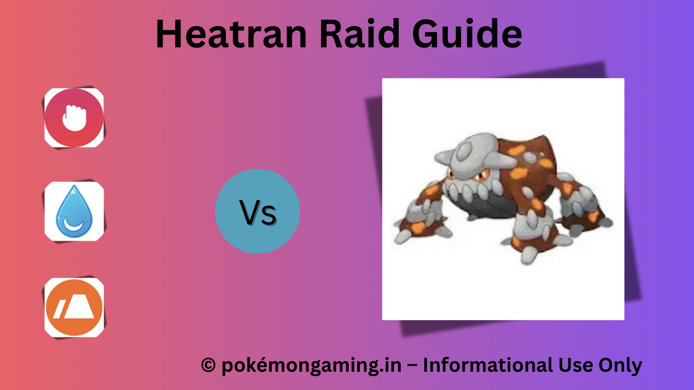 Heatran Pokémon GO Raid Boss US/UK