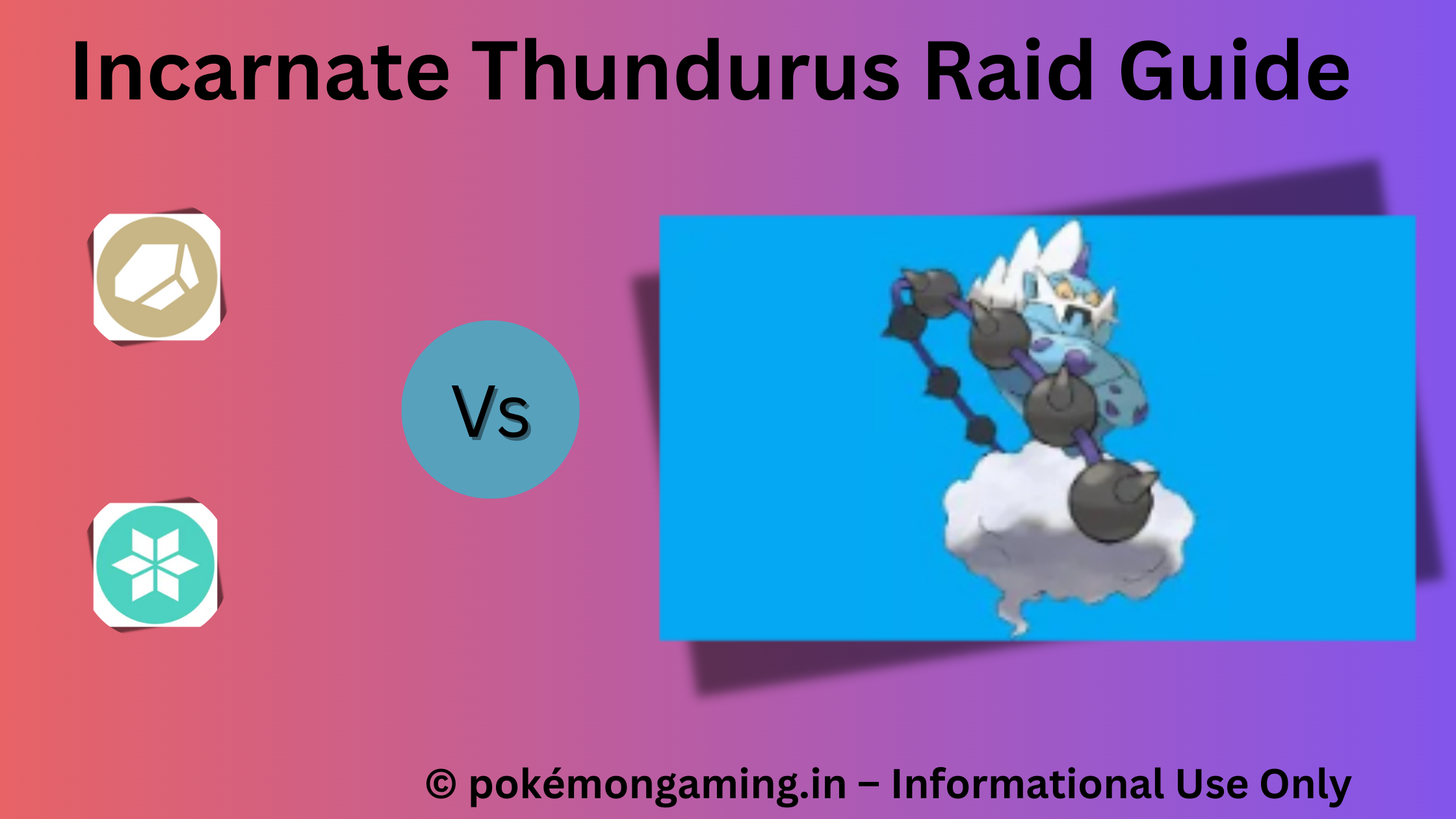 Incarnate Thundurus Pokémon GO Raid Boss US/UK
