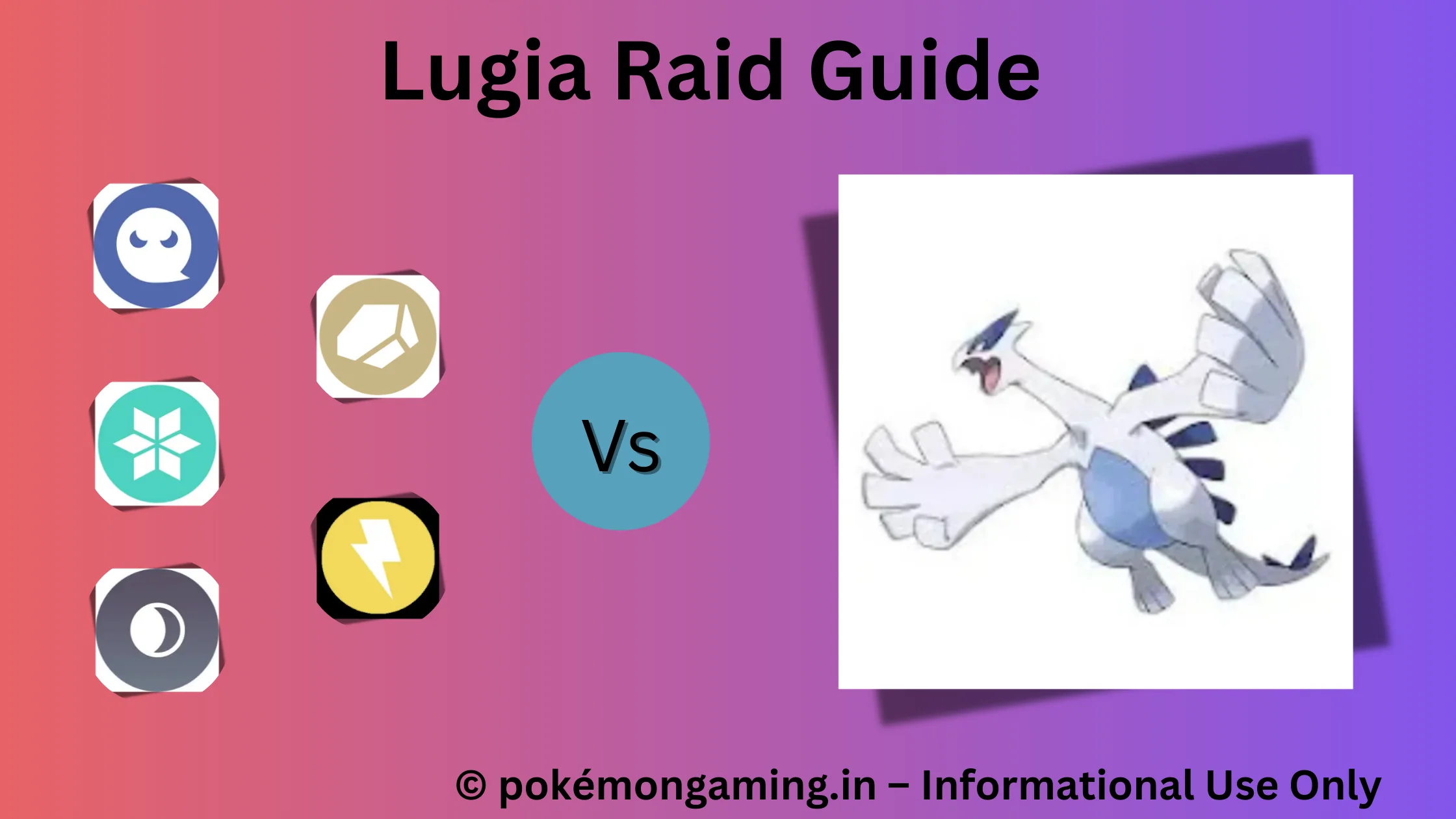 Lugia Pokémon GO Raid Boss US/UK