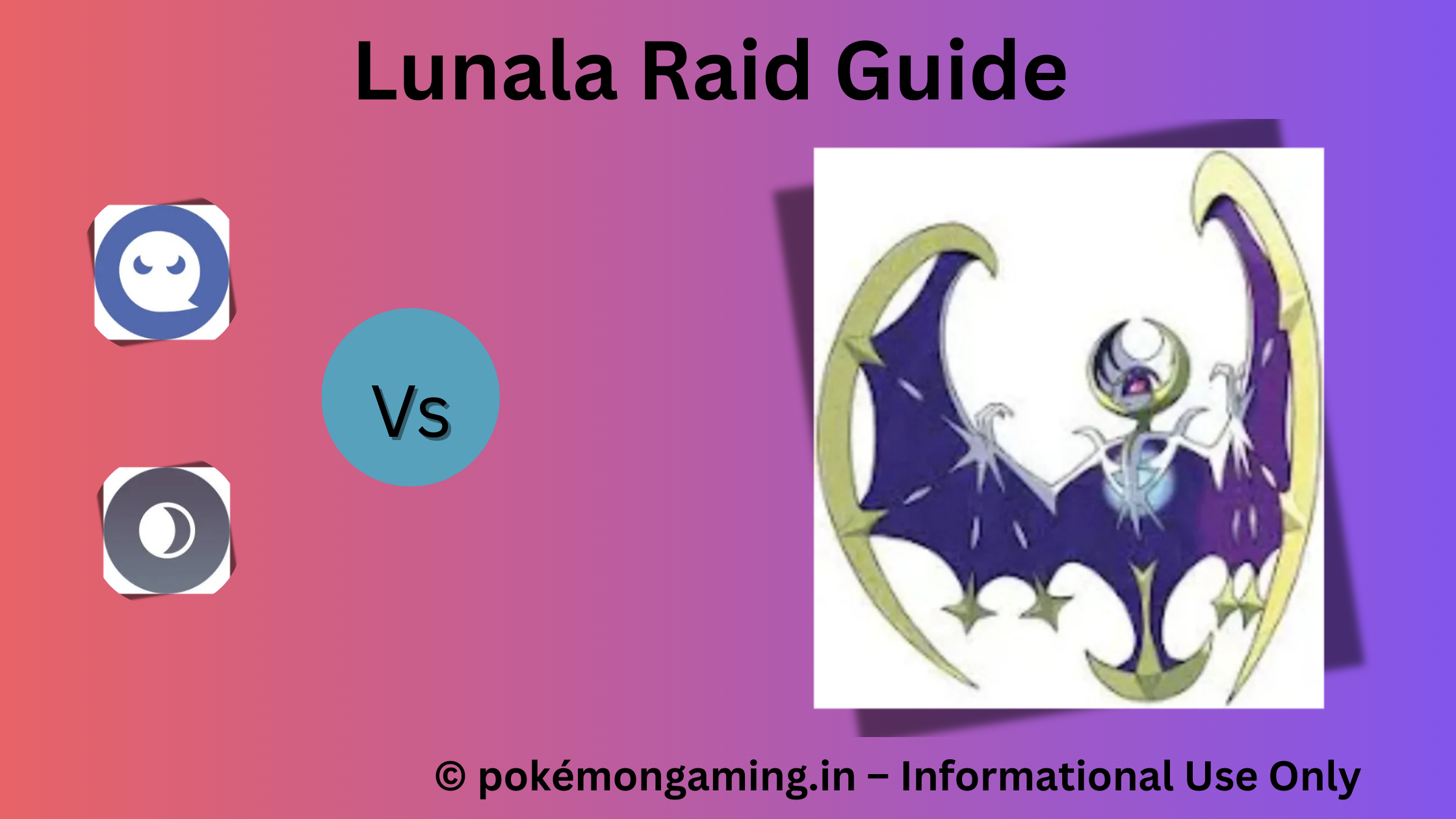 Lunala Pokémon GO Raid Boss US/UK