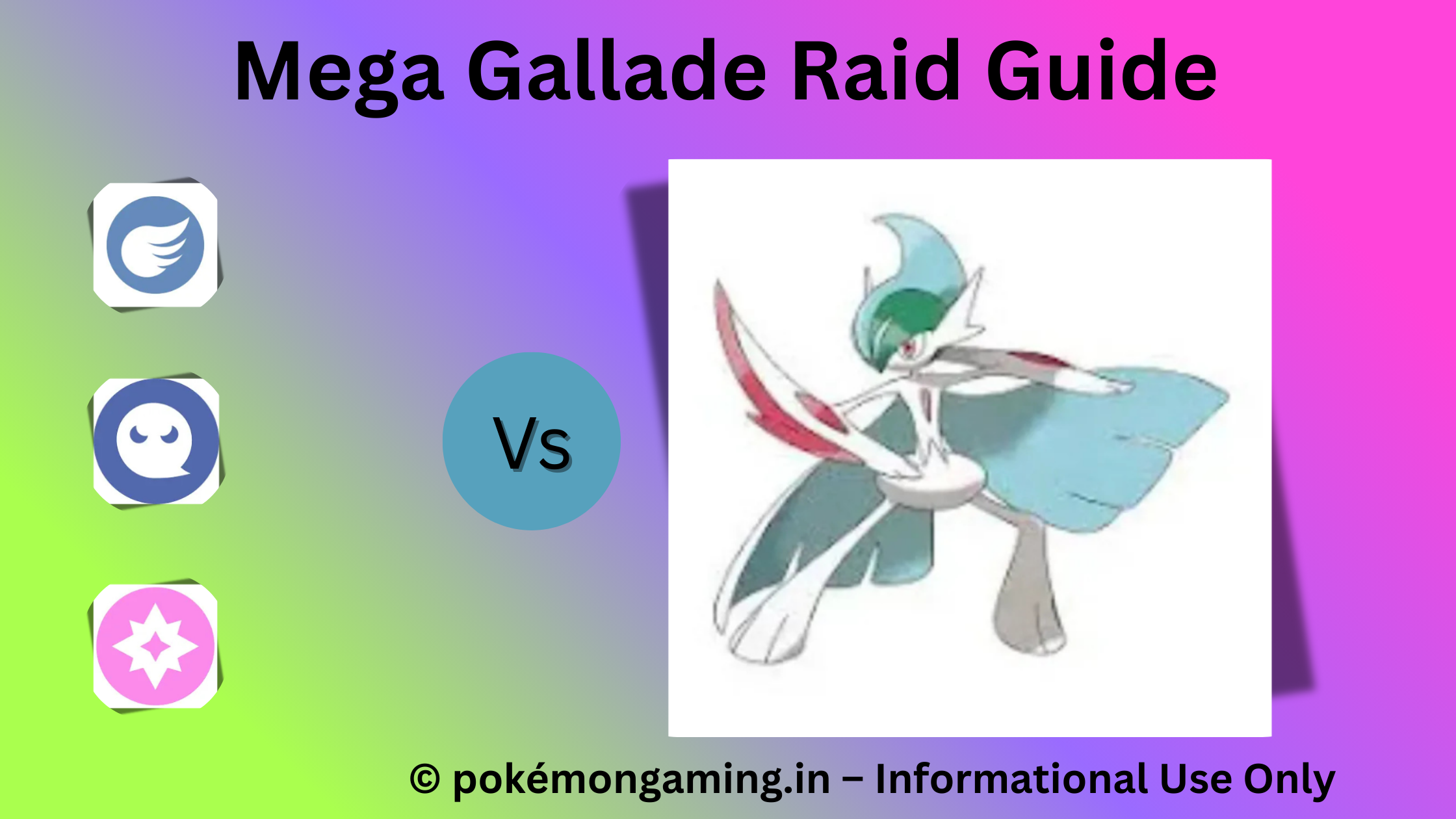 Mega Gallade Pokémon GO Raid Boss US/UK