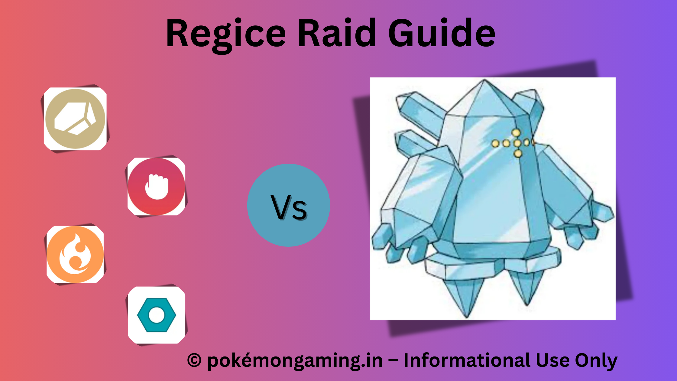 Regice Pokémon GO Raid Boss US/UK