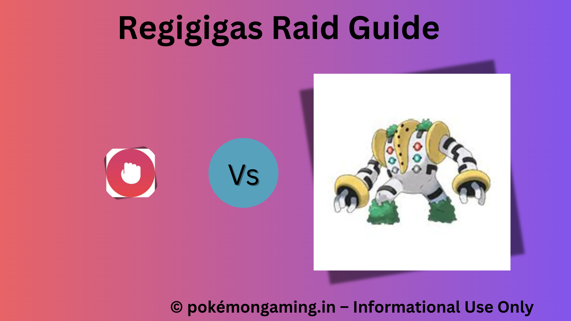 Regigigas Pokémon GO Raid Boss US/UK