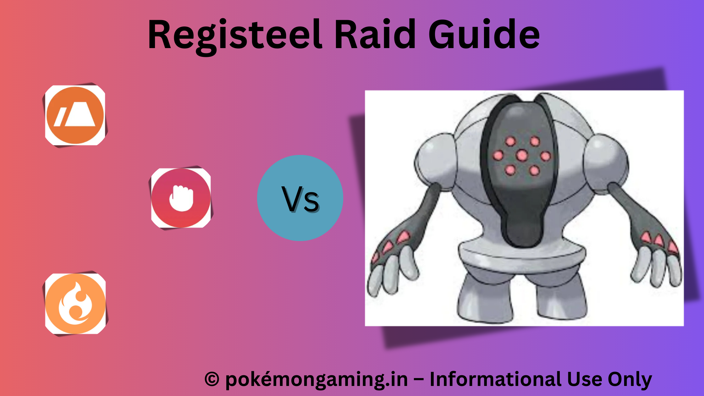 Registeel Pokémon GO Raid Boss US/UK