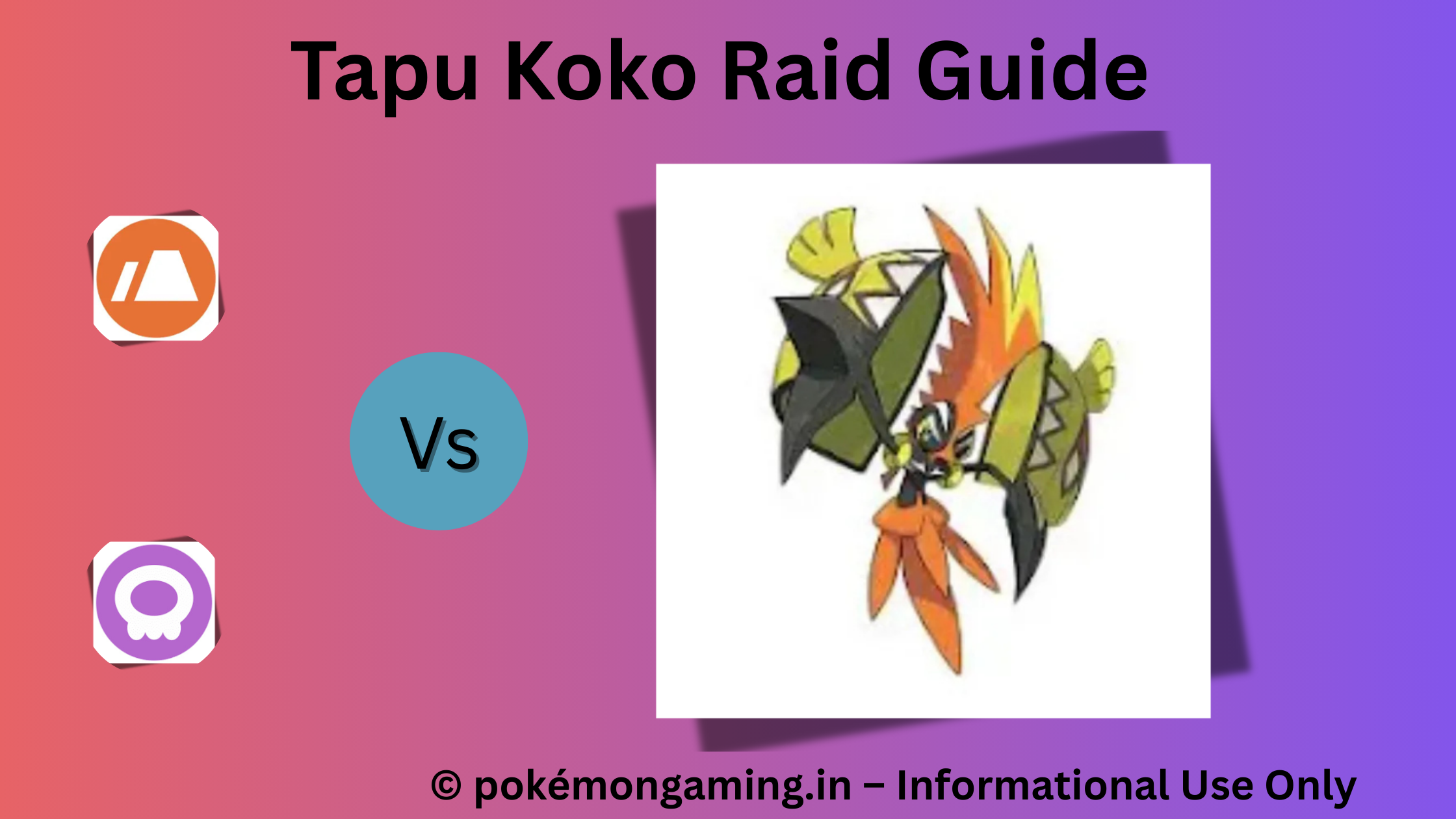 Tapu Koko Pokémon GO Raid Boss US/UK