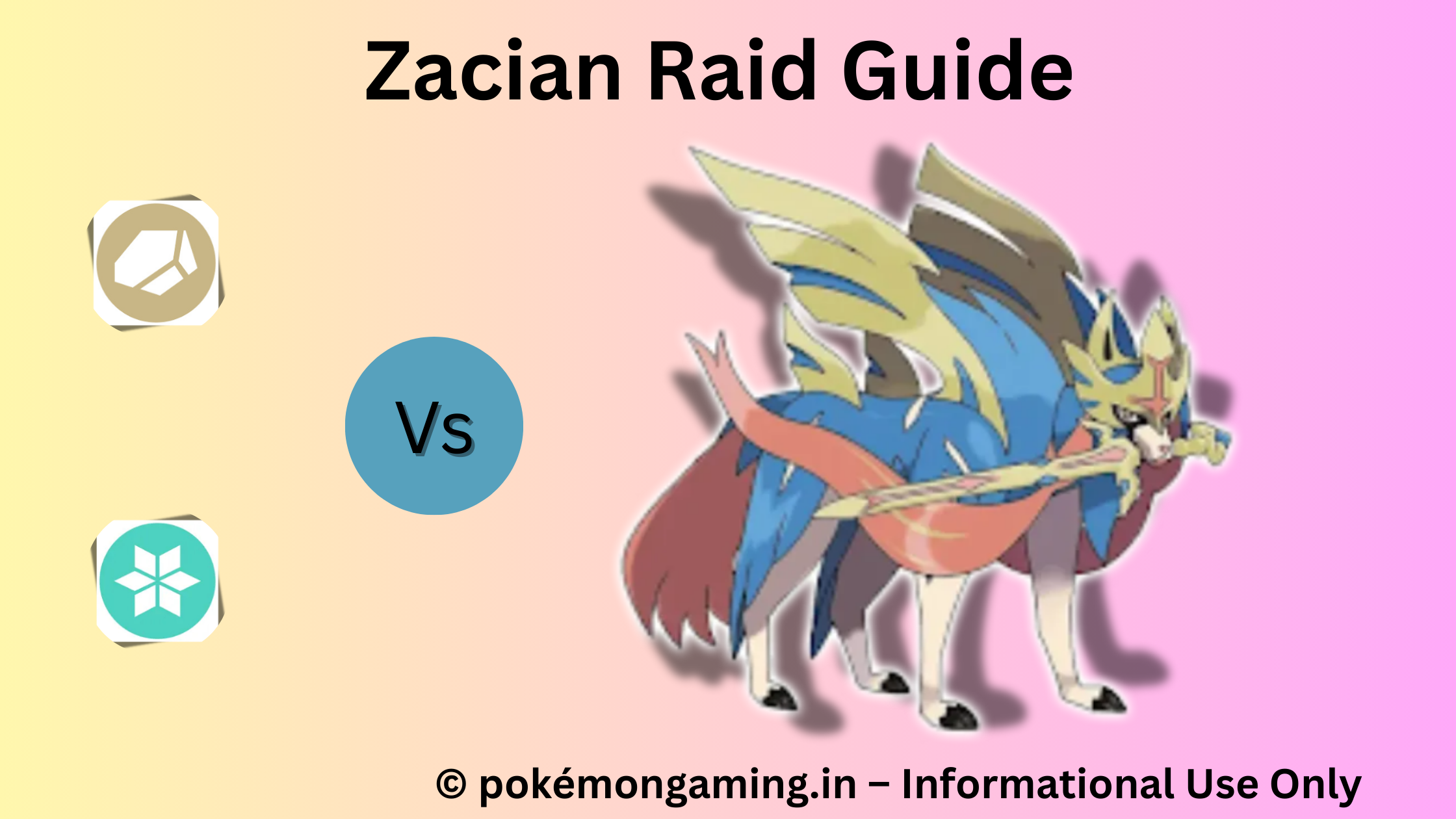 Zacian Pokémon GO Raid Boss US/UK