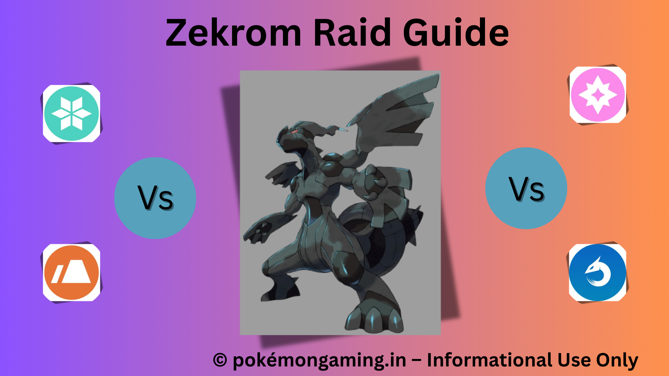 Zekrom Pokémon GO Raid Boss US/UK